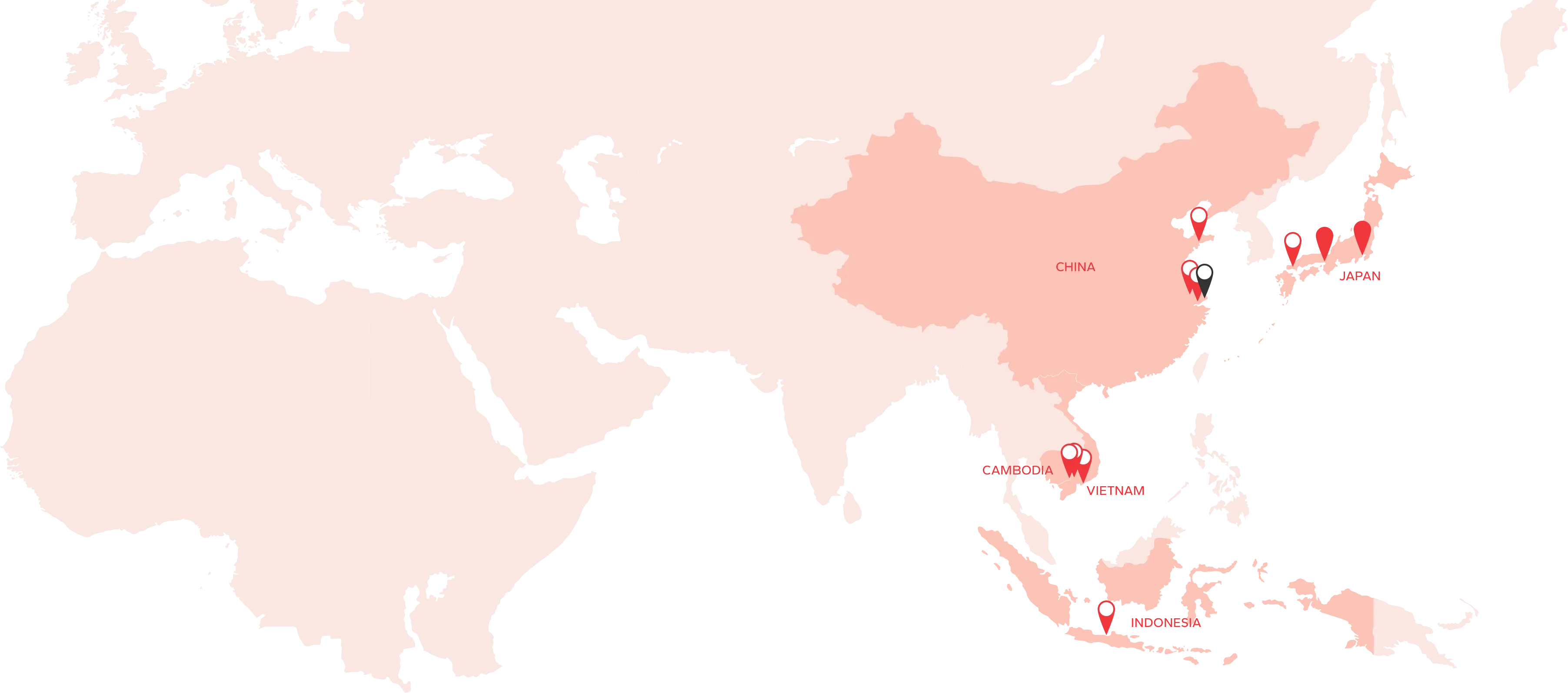 JAPAN CHINA CAMBODIA VIETNAM INDONESIA